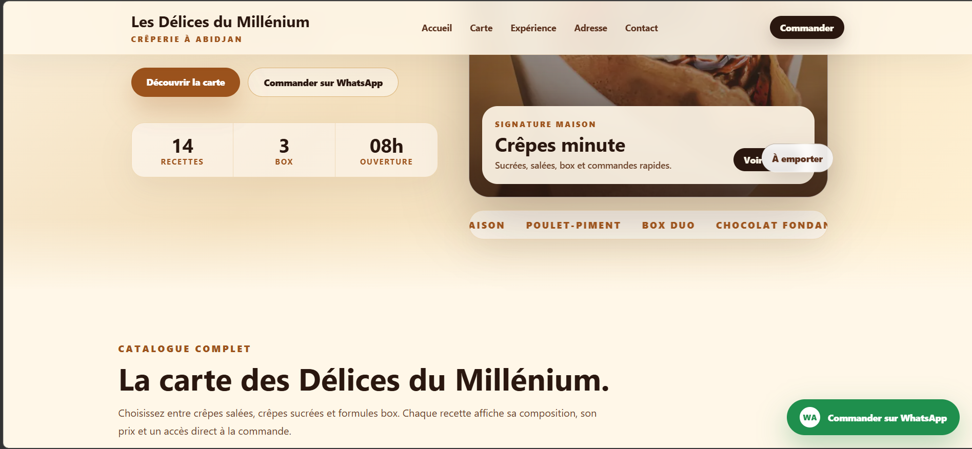 Catalogue complet - Les Délices du Millénium